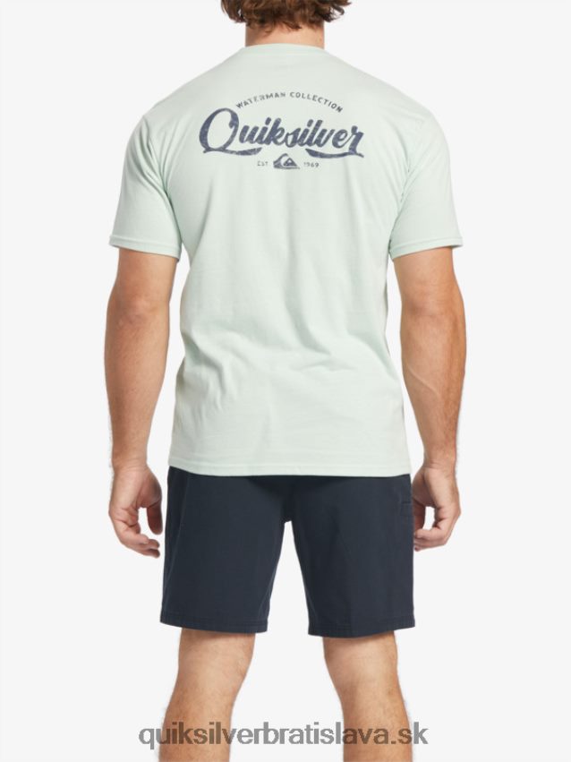 tričko pod vodákom Quiksilver muži B80HXR55 jemná zelená