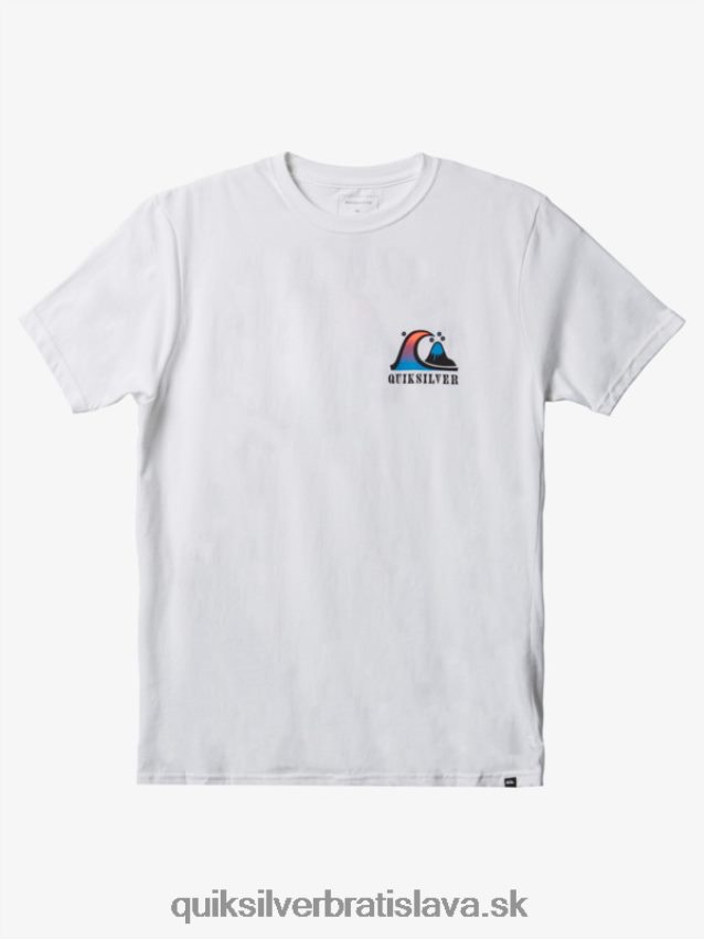 tričko river bend Quiksilver muži B80HXR1518 biely