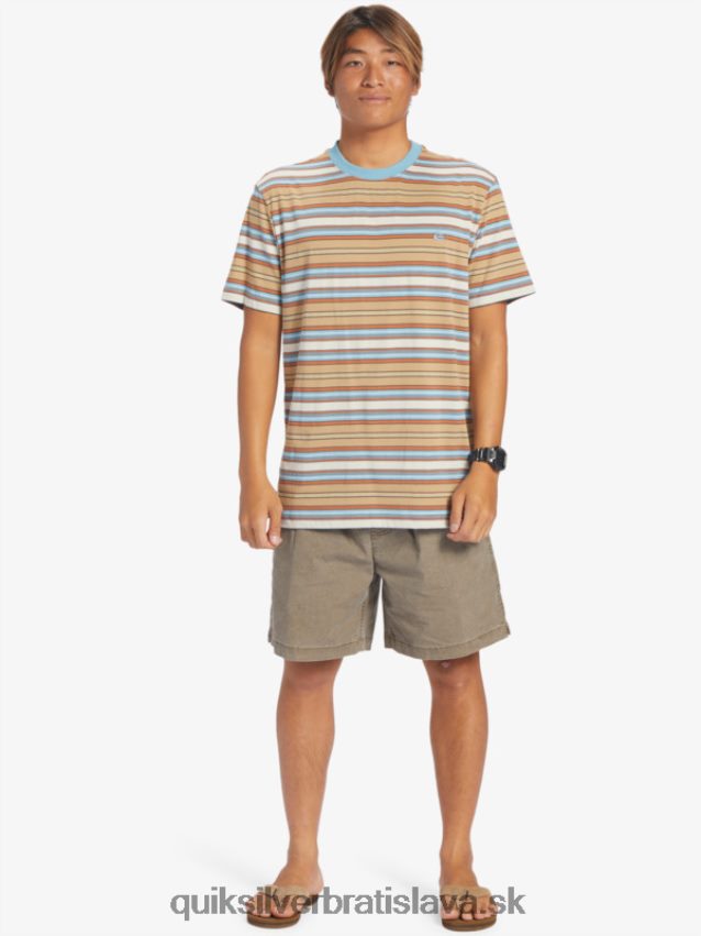 tričko s gélovými prúžkami Quiksilver muži B80HXR631 geller taos prúžok