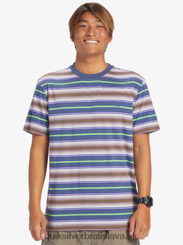 tričko s gélovými prúžkami Quiksilver muži B80HXR632 Geller Bering prúžok