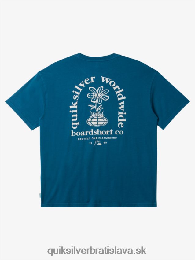tričko s jasnou mysľou Quiksilver muži B80HXR742 marocká modrá