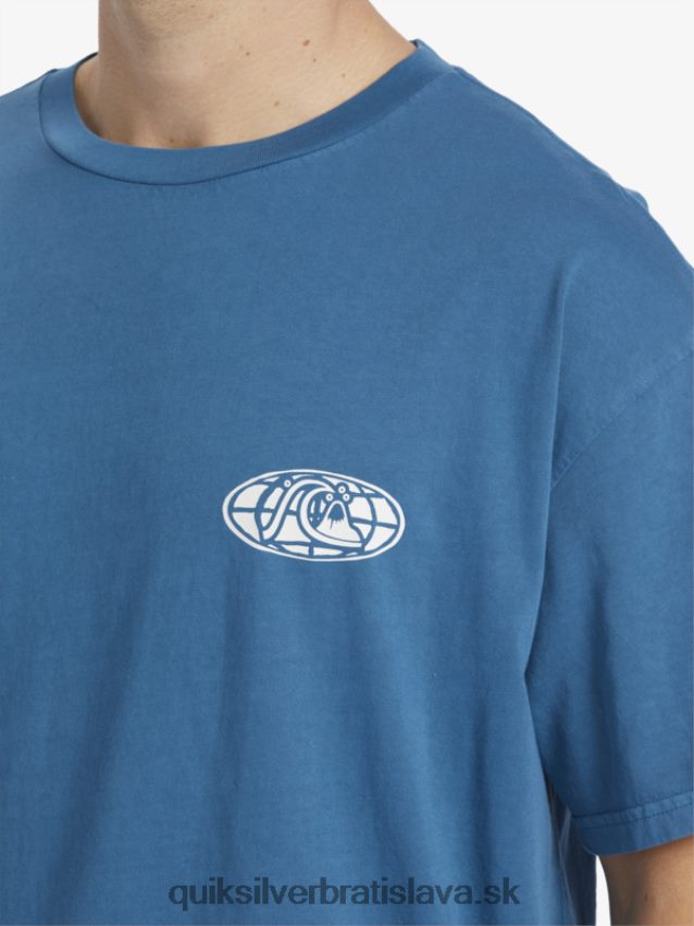 tričko s jasnou mysľou Quiksilver muži B80HXR742 marocká modrá