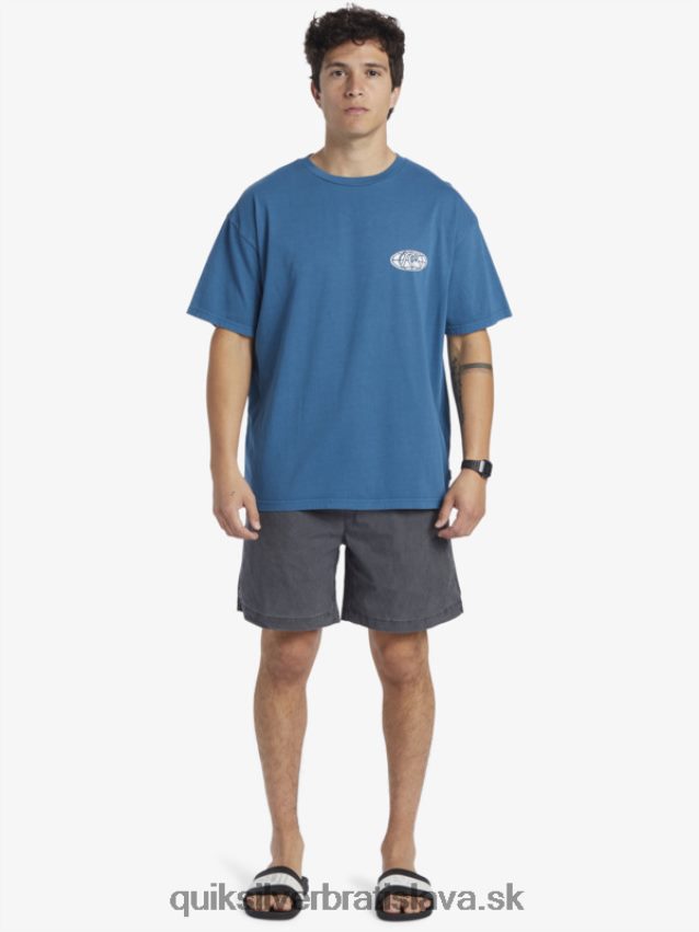 tričko s jasnou mysľou Quiksilver muži B80HXR742 marocká modrá