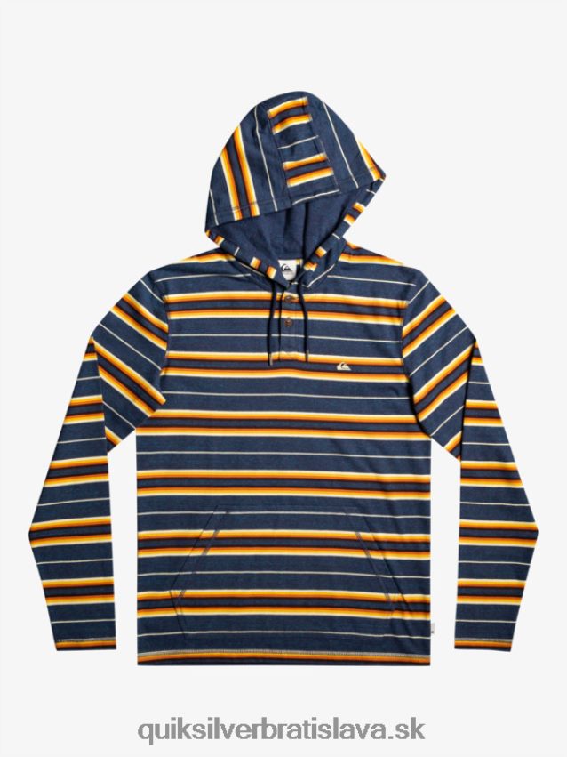 tričko s kapucňou a dlhým rukávom poslednej šance Quiksilver muži B80HXR1862 insígnie pruh poslednej šance