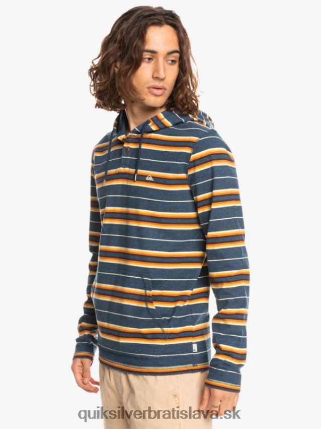 tričko s kapucňou a dlhým rukávom poslednej šance Quiksilver muži B80HXR1862 insígnie pruh poslednej šance