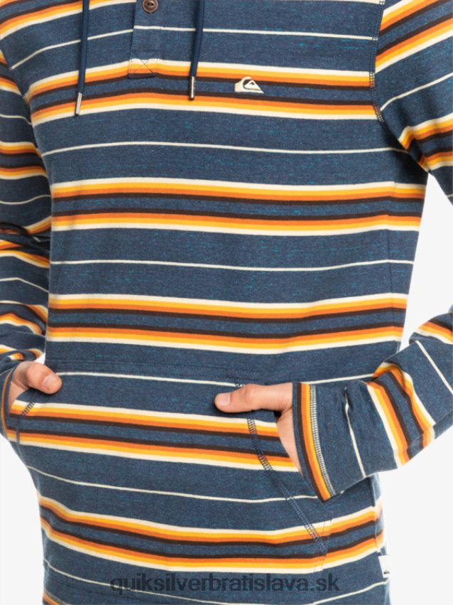 tričko s kapucňou a dlhým rukávom poslednej šance Quiksilver muži B80HXR1862 insígnie pruh poslednej šance