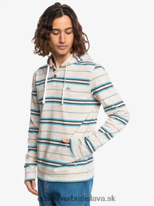 tričko s kapucňou a dlhým rukávom poslednej šance Quiksilver muži B80HXR1863 breza posledná šanca