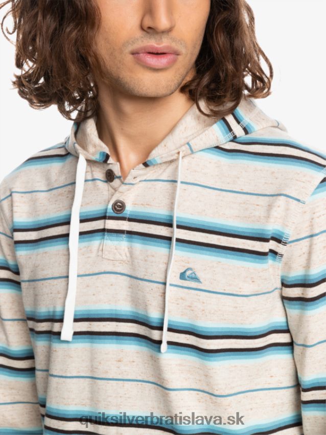 tričko s kapucňou a dlhým rukávom poslednej šance Quiksilver muži B80HXR1863 breza posledná šanca