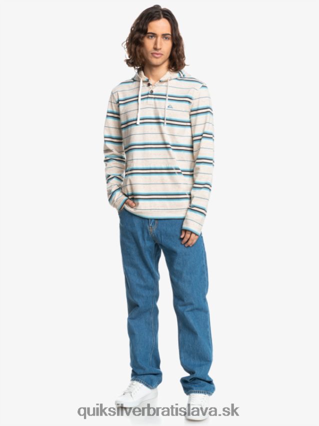 tričko s kapucňou a dlhým rukávom poslednej šance Quiksilver muži B80HXR1863 breza posledná šanca
