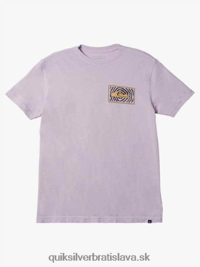 tričko s logom šťastia Quiksilver muži B80HXR982 pastelová lila