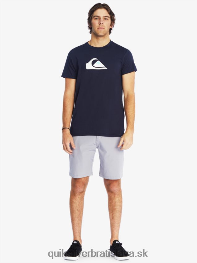 tričko s logom comp Quiksilver muži B80HXR1382 námornícke sako