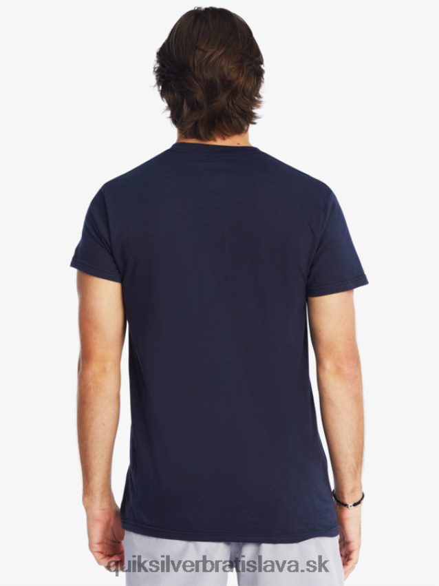 tričko s logom comp Quiksilver muži B80HXR1382 námornícke sako
