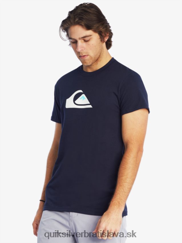 tričko s logom comp Quiksilver muži B80HXR1382 námornícke sako
