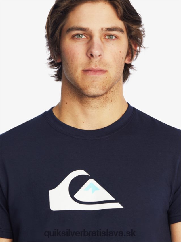 tričko s logom comp Quiksilver muži B80HXR1382 námornícke sako
