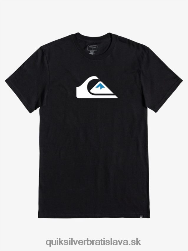 tričko s logom comp Quiksilver muži B80HXR1383 čierna