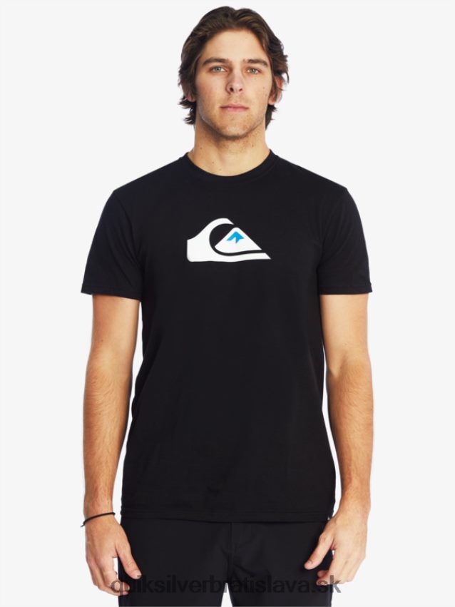 tričko s logom comp Quiksilver muži B80HXR1383 čierna