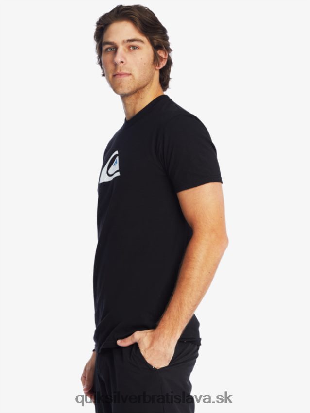 tričko s logom comp Quiksilver muži B80HXR1383 čierna