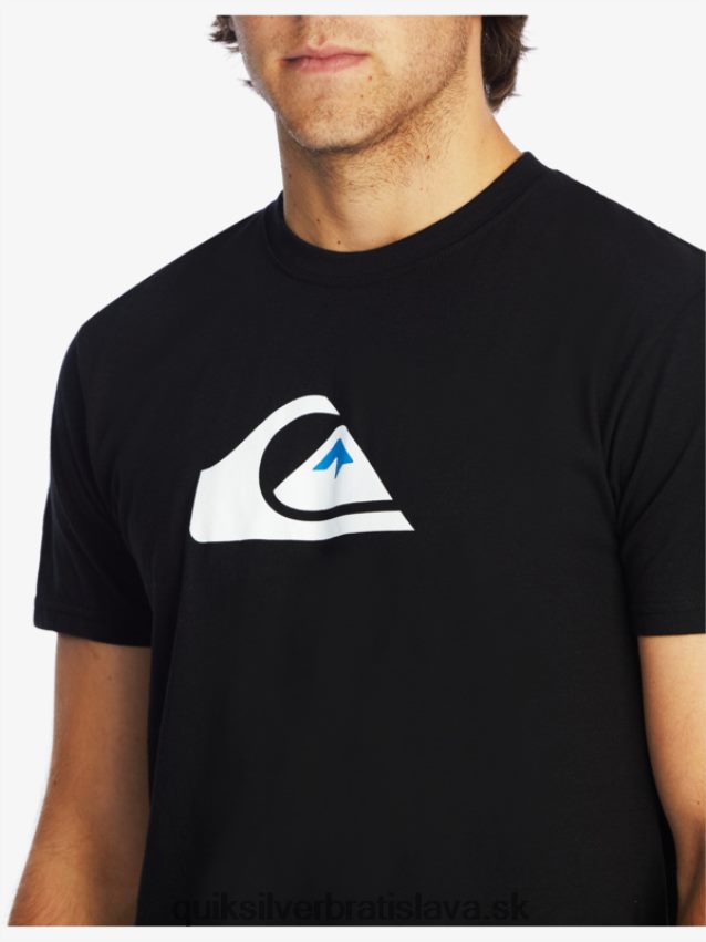 tričko s logom comp Quiksilver muži B80HXR1383 čierna
