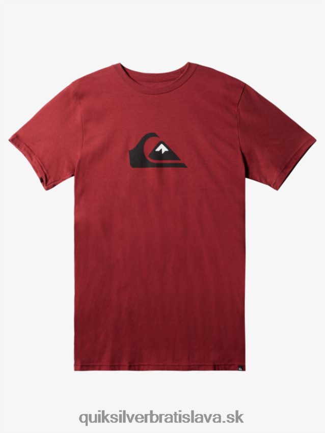 tričko s logom comp Quiksilver muži B80HXR1384 rubínové víno