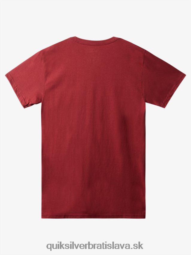 tričko s logom comp Quiksilver muži B80HXR1384 rubínové víno