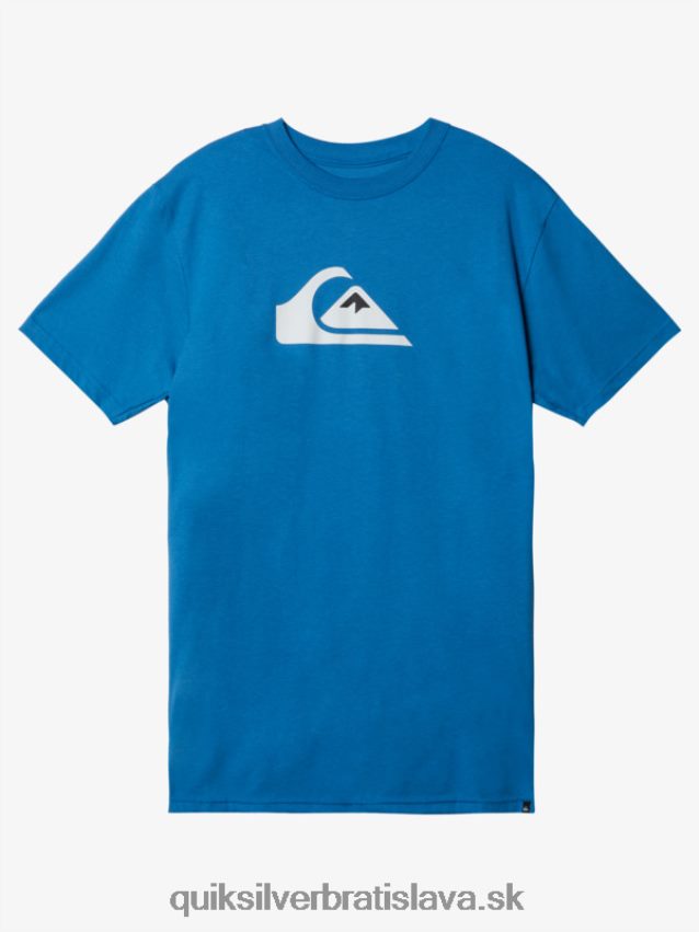 tričko s logom comp Quiksilver muži B80HXR1385 modrá vallarta