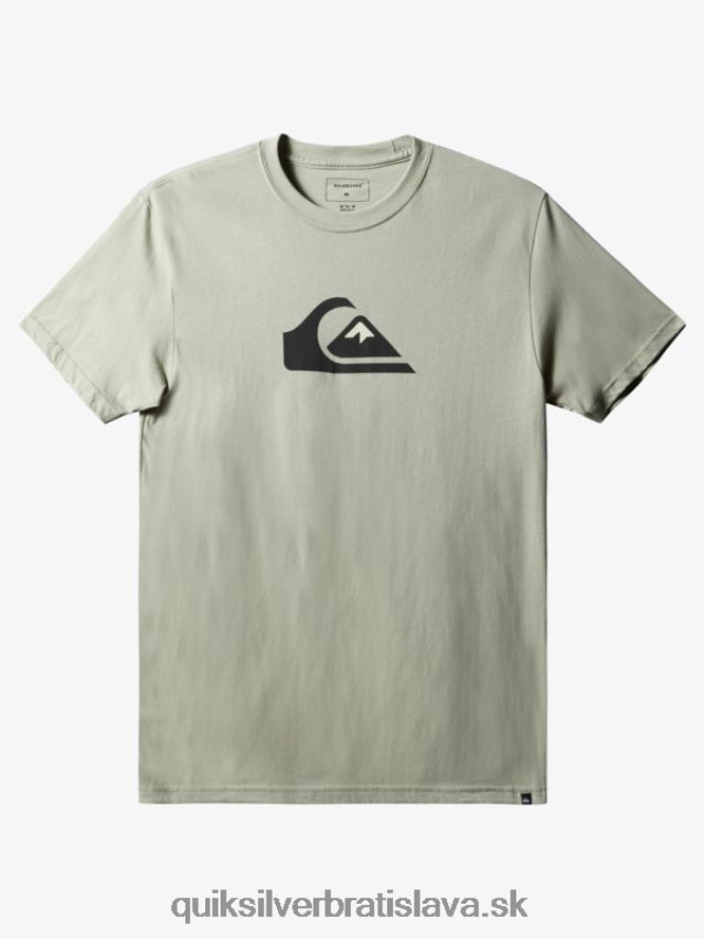 tričko s logom comp Quiksilver muži B80HXR1387 púštna šalvia