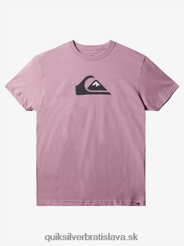 tričko s logom comp Quiksilver muži B80HXR1388 zaprášená orchidea