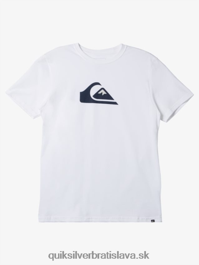 tričko s logom comp Quiksilver muži B80HXR190 biely