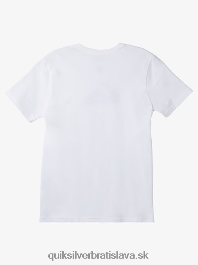 tričko s logom comp Quiksilver muži B80HXR190 biely