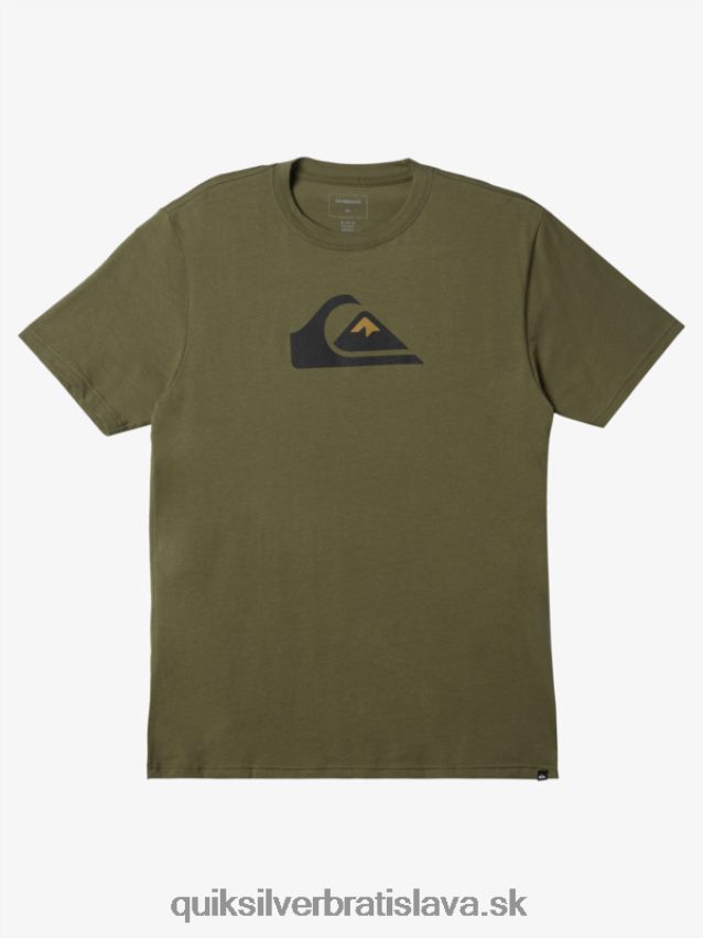tričko s logom comp Quiksilver muži B80HXR192 štvorlístok