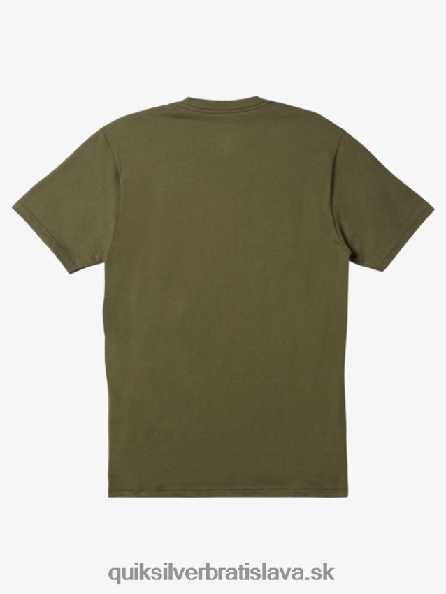 tričko s logom comp Quiksilver muži B80HXR192 štvorlístok