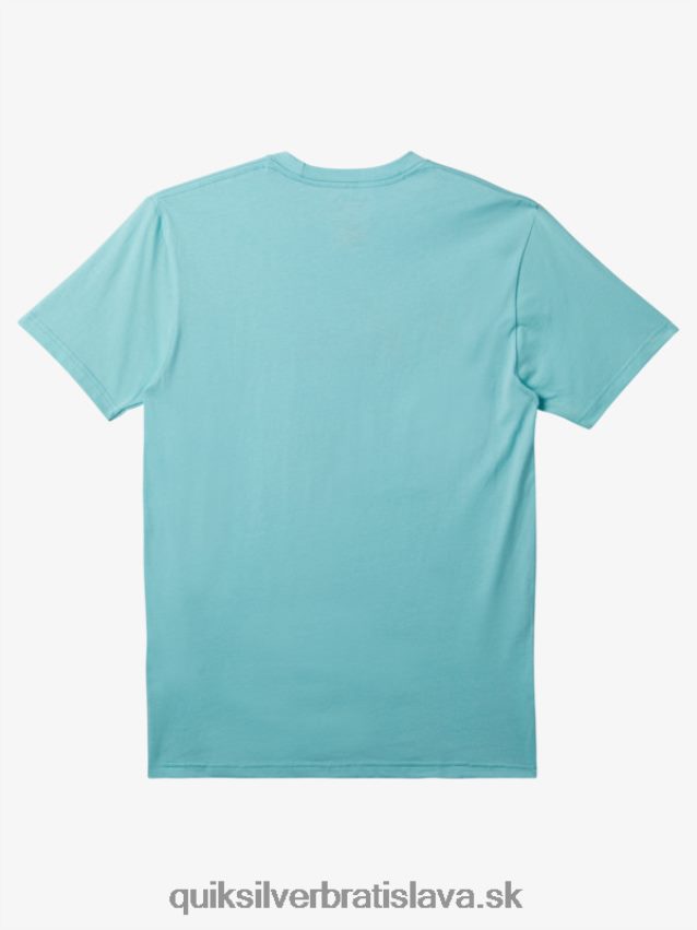 tričko s logom comp Quiksilver muži B80HXR193 anjelská modrá