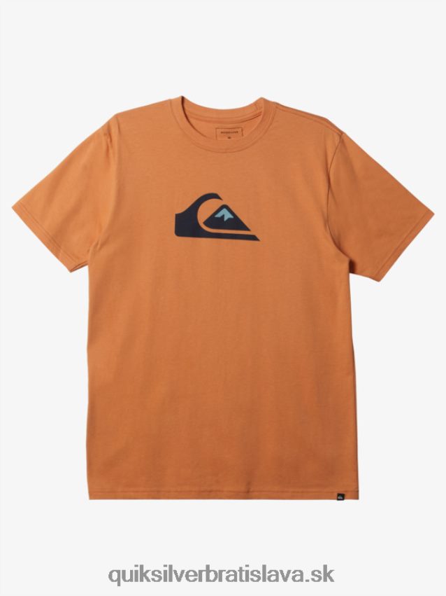 tričko s logom comp Quiksilver muži B80HXR194 medené opálenie