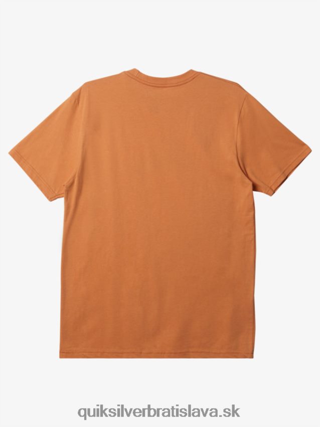 tričko s logom comp Quiksilver muži B80HXR194 medené opálenie