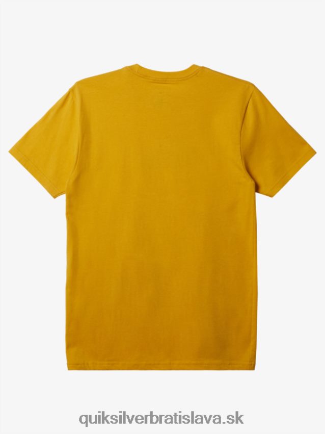 tričko s logom comp Quiksilver muži B80HXR195 žĺtok žltý