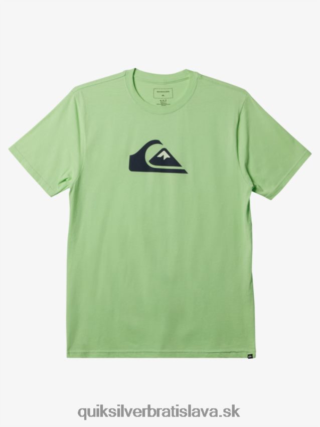 tričko s logom comp Quiksilver muži B80HXR196 raj zelený