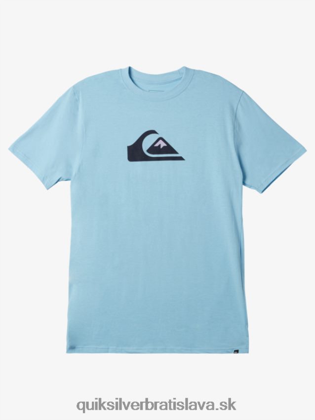 tričko s logom comp Quiksilver muži B80HXR197 modrá obloha