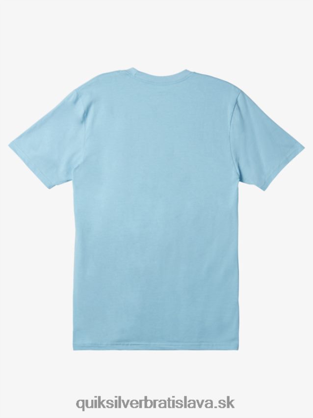tričko s logom comp Quiksilver muži B80HXR197 modrá obloha