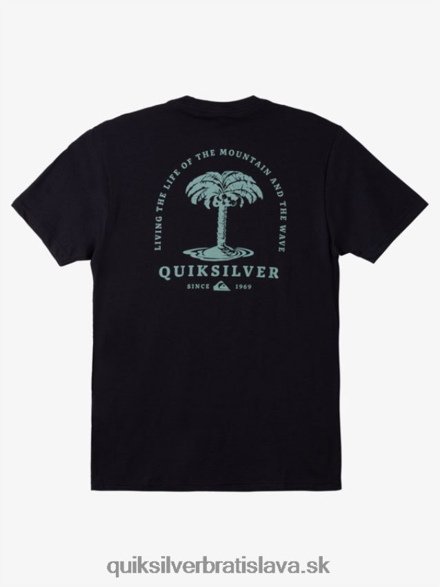 tričko s morskou palmou Quiksilver muži B80HXR1023 námornícke sako