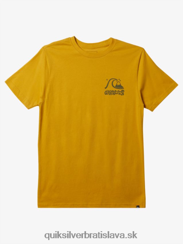 tričko s únikovou cestou Quiksilver muži B80HXR119 žĺtok žltý