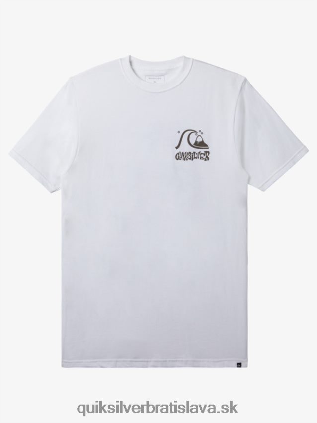 tričko s únikovou cestou Quiksilver muži B80HXR120 biely