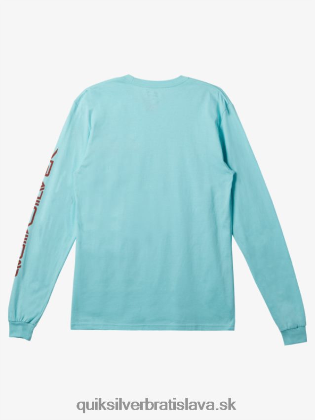 tričko s omni logom Quiksilver muži B80HXR297 anjelská modrá