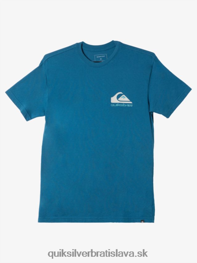 tričko s omni logom Quiksilver muži B80HXR985 marocká modrá