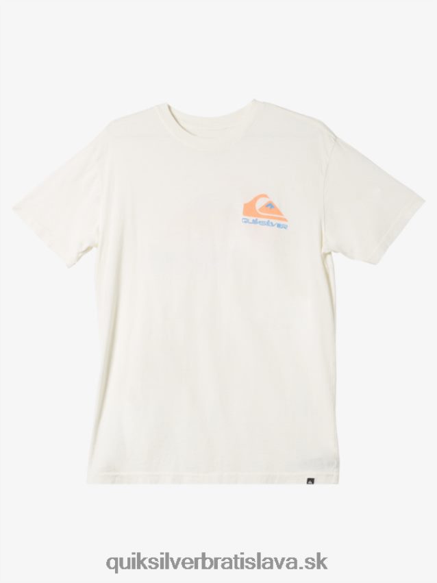 tričko s omni logom Quiksilver muži B80HXR986 starožitná biela