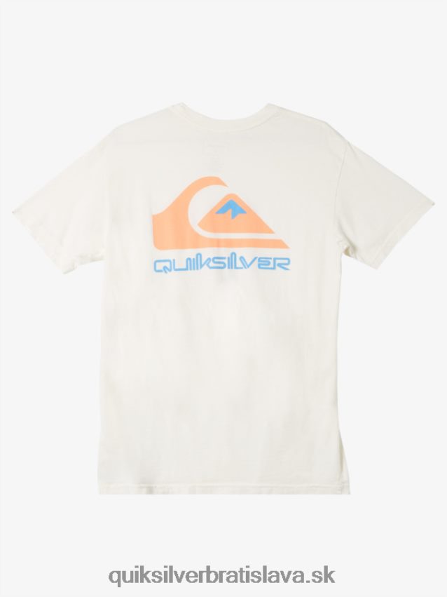 tričko s omni logom Quiksilver muži B80HXR986 starožitná biela