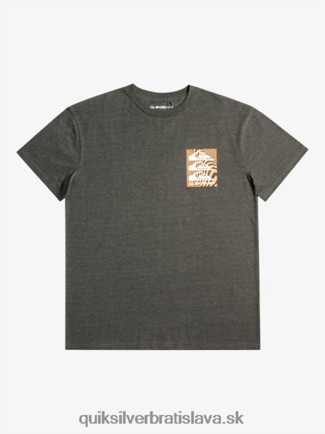 tričko s pokrčenými vzormi Quiksilver muži B80HXR1014 fantóm