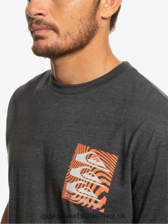 tričko s pokrčenými vzormi Quiksilver muži B80HXR1014 fantóm