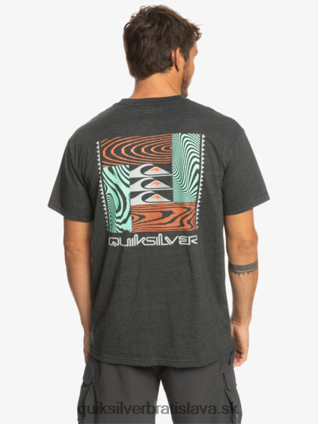 tričko s pokrčenými vzormi Quiksilver muži B80HXR1014 fantóm