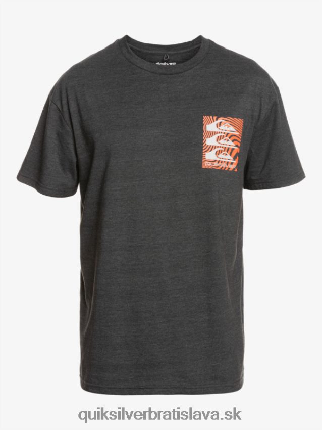 tričko s pokrčenými vzormi Quiksilver muži B80HXR1014 fantóm