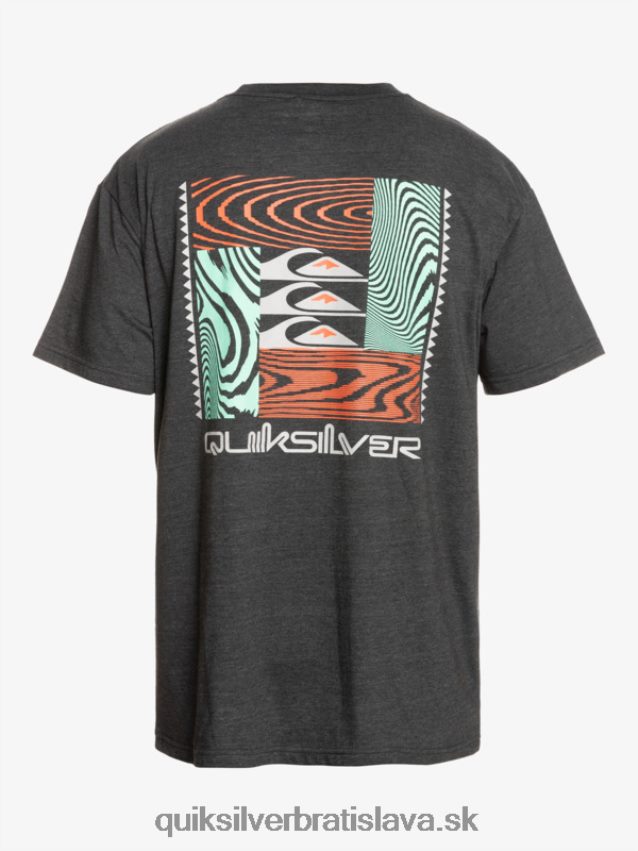 tričko s pokrčenými vzormi Quiksilver muži B80HXR1014 fantóm